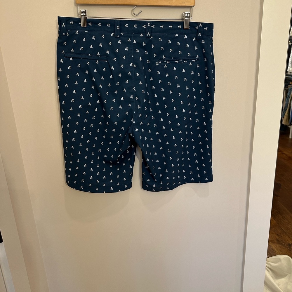 Peter Millar Navy Skull Patterned Shorts - Picture 5 of 6